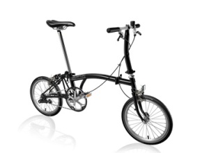Brompton S1E folding bicycle. Made in England