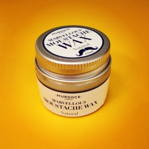 Murdock's Marvellous Moustache Wax. Made in England.