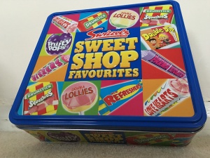 Swizzels Sweet Shop Favourites tin. Made in the UK.