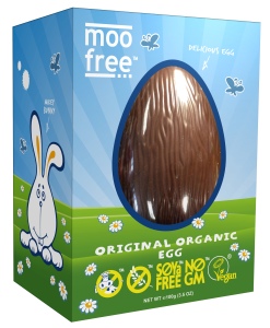 Moo Free Organic Dairy Free Easter Egg. Made in the UK.