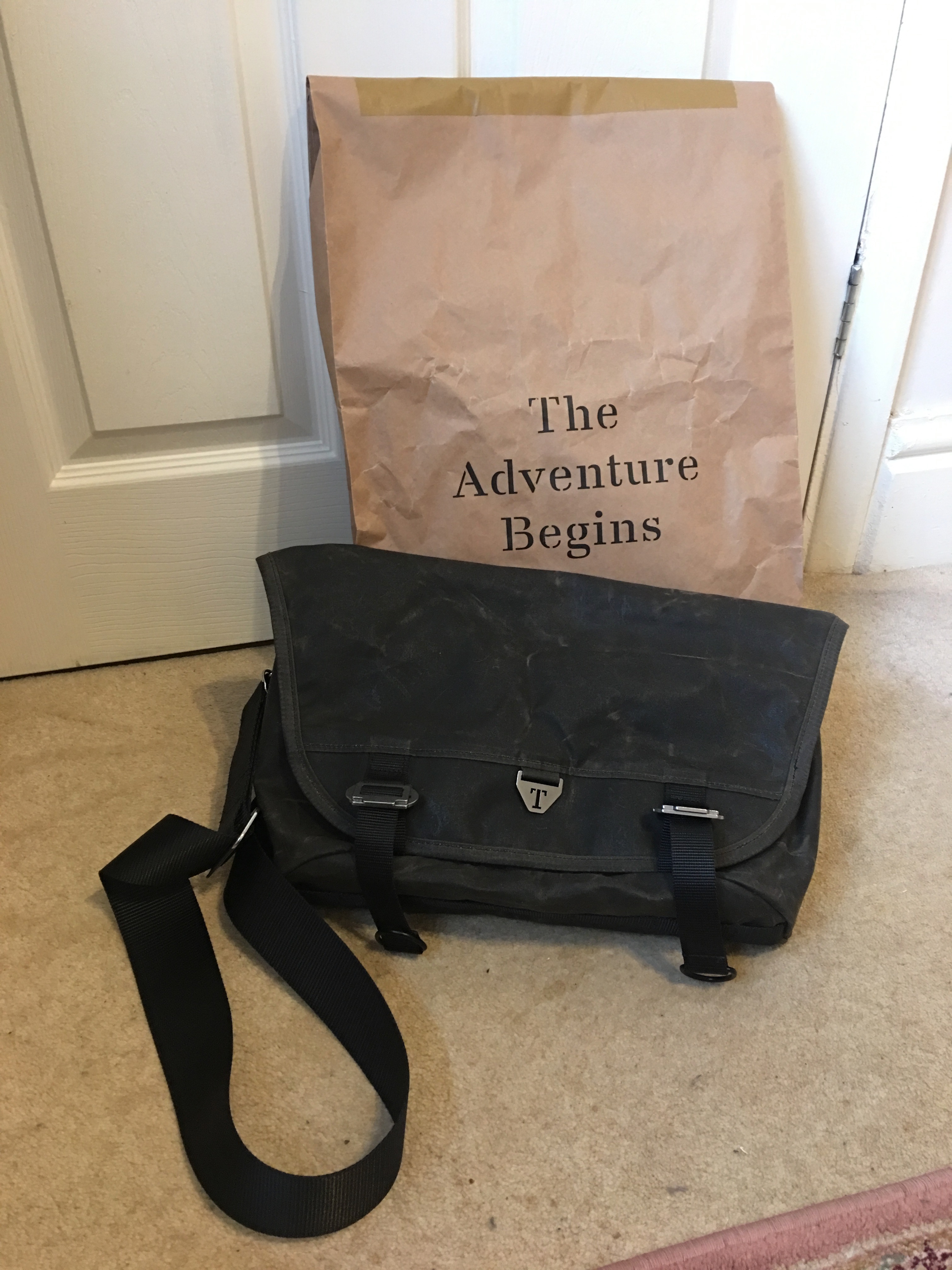 Ghillie Adventurer Kettle wax canvas bag with removable shoulder strap,BAG ONLY 